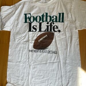 Men’s “Football Is Life” tshirt, size XL never worn